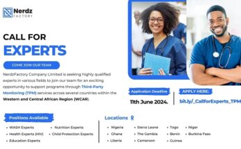 UNICEF/NerdzFactory is Hiring Third-party Monitoring Personnel to Monitor Programs in West Africa