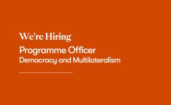 Kofi Annan Foundation is hiring a Programme Officer