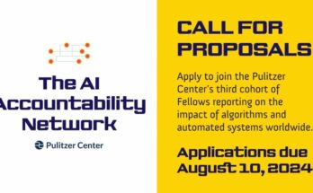 Call for Applications: Pulitzer Center AI Accountability Fellowships 2024-2025 | up to $20,000